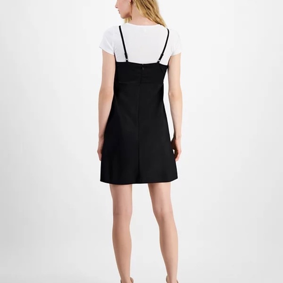 Madden Girl Juniors' 2 in 1 T-Shirt Slip Dress ~ NWT - Picture 3 of 4